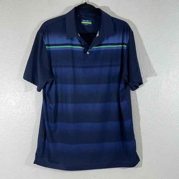 Ben Hogan Men's Performance Short Sleeve Printed Golf Polo Shirt Size Medium - Picture 2 of 9